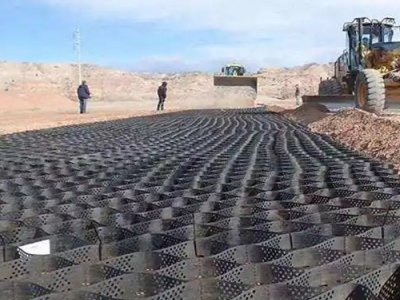 Дорожное покрытие из георешётки HDPE