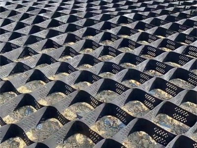 Дорога из HDPE георешётки
