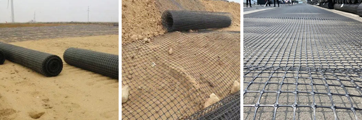 Двухосная геосетка из полиэтилена высокой плотности (HDPE) Двухосная геосетка из полиэтилена высокой плотности (HDPE)